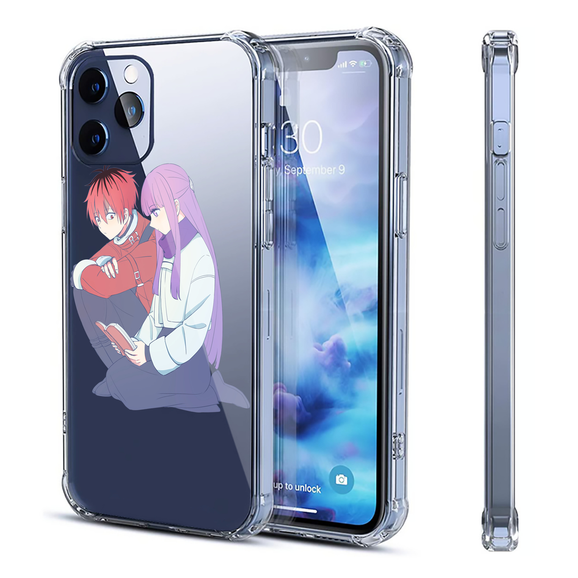 （画像用） 葬送のフリーレン Frieren 【iPhone 12シリーズ対応】透明スマホケース（クリアソフトケース）